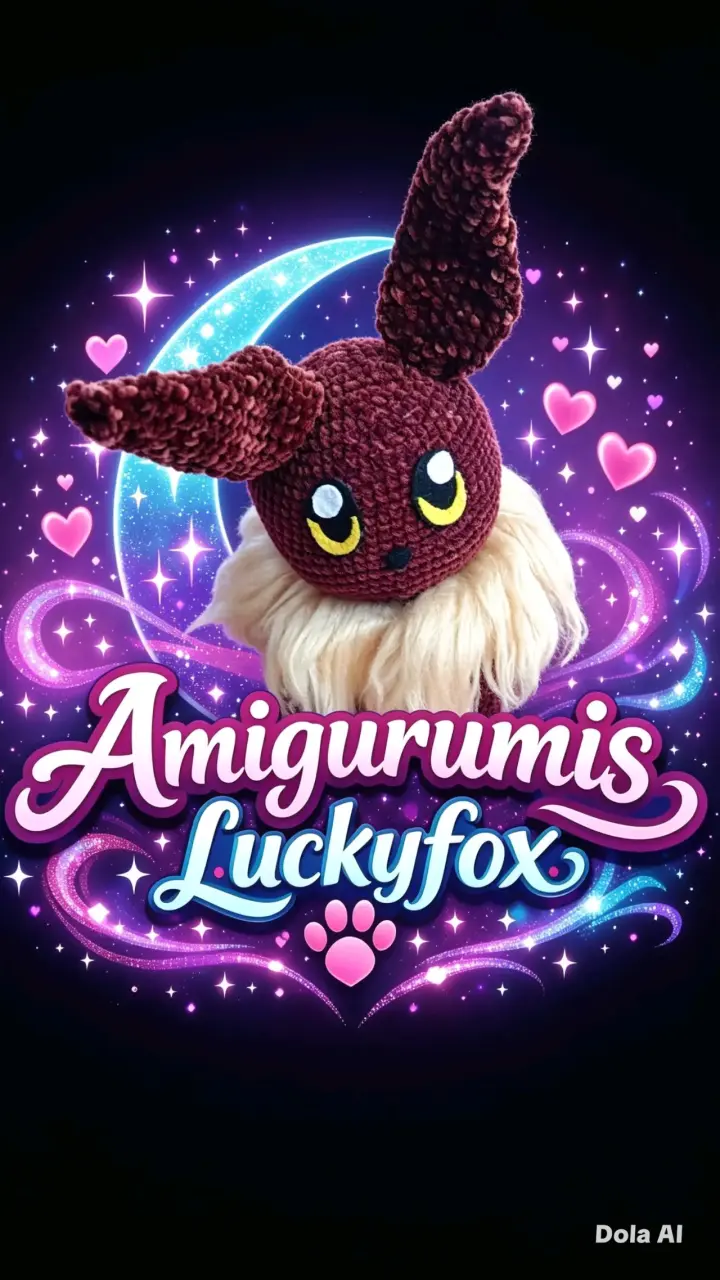 Amigurumi Luckyfox de peluche