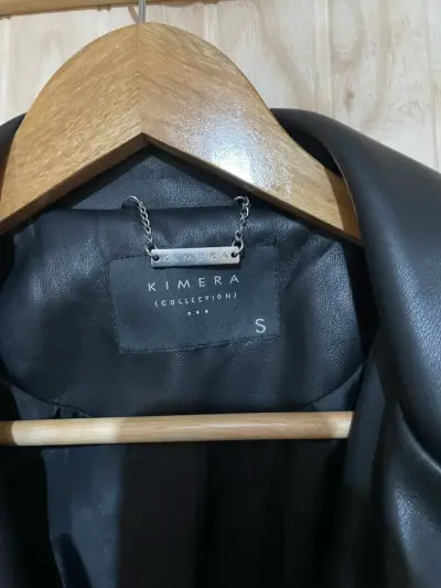 Chaqueta de cuero negra mujer - miniatura 4