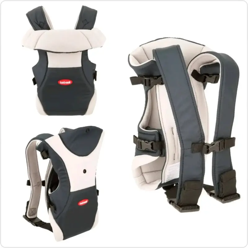 Portabebés ergonómico gris