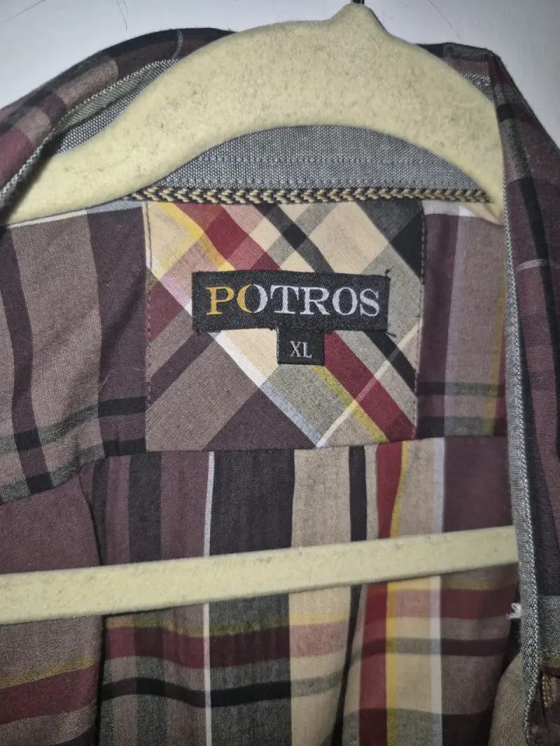 Camisa a cuadros marrón Potros - 2