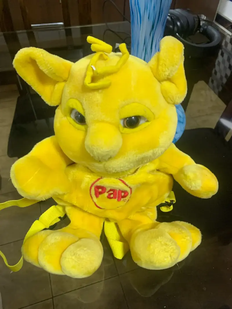 Mochila de peluche amarilla - 3