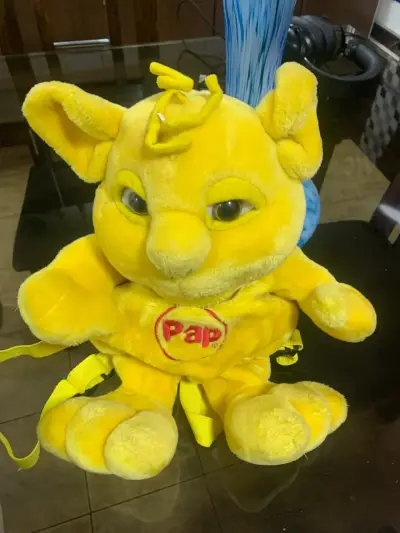 Mochila de peluche amarilla - miniatura 3