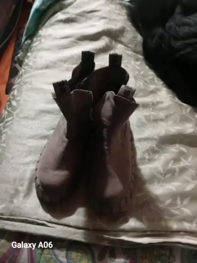Botines de gamuza marrón - miniatura 1