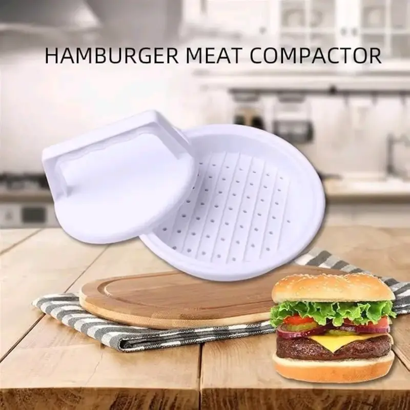 Compactador de carne para hamburguesas