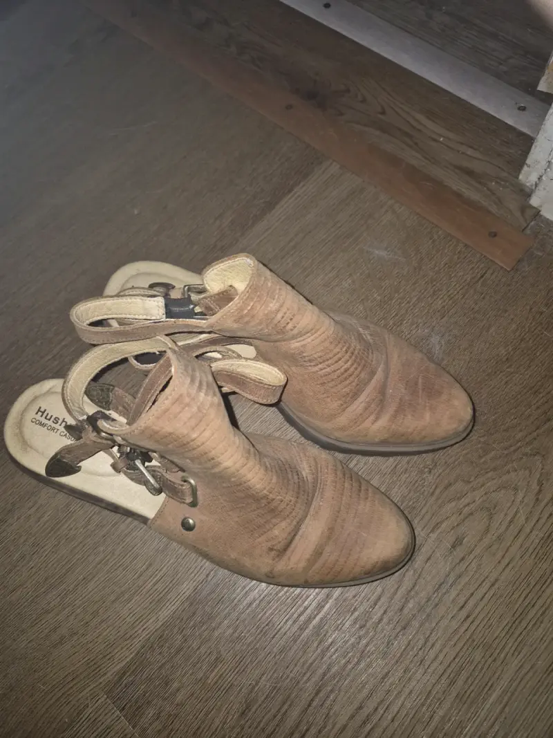 Botines de cuero marrón - 1