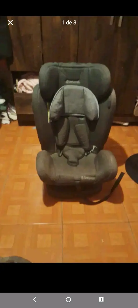 Silla de auto infantil negra - 3