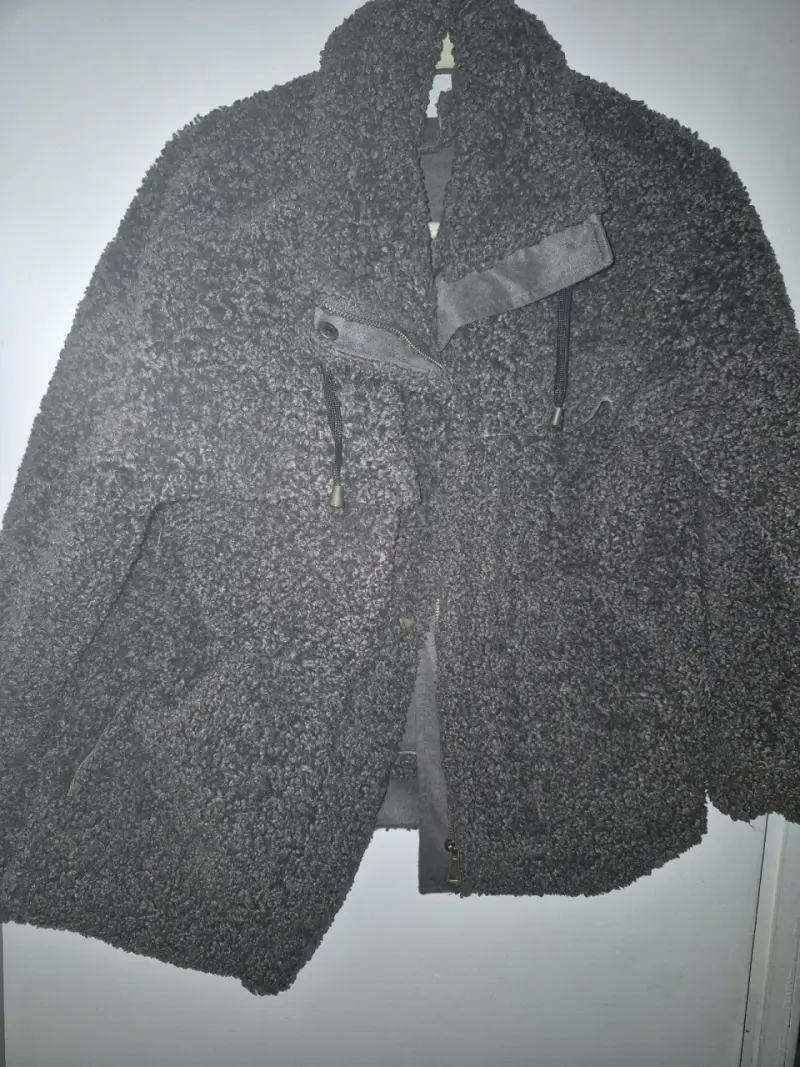 Chaqueta de lana gris - 1