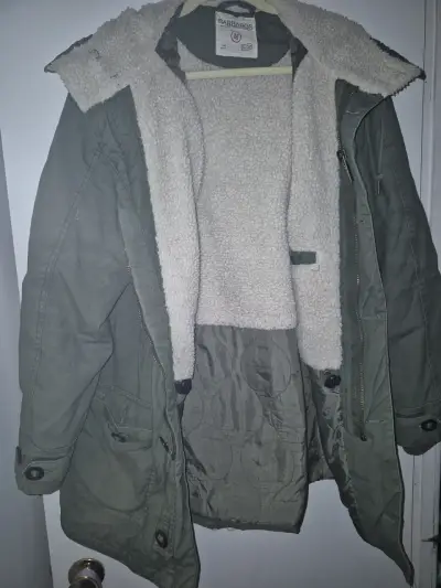 Parka verde con forro polar - miniatura 1