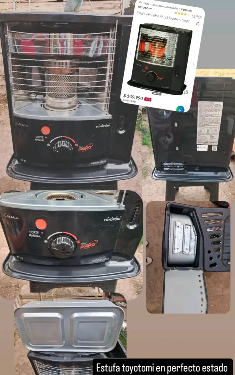 Estufa Toyotomi KS-23 negra