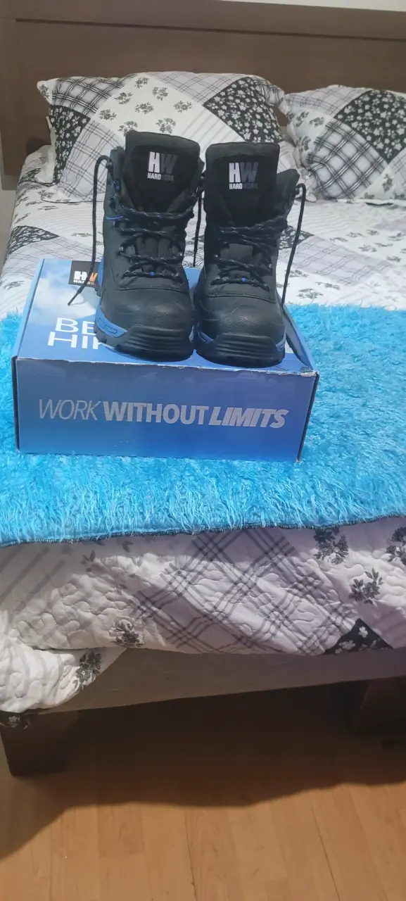 Botas de seguridad negras y azules - 2