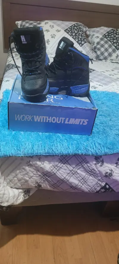 Botas de seguridad negras y azules - miniatura 3