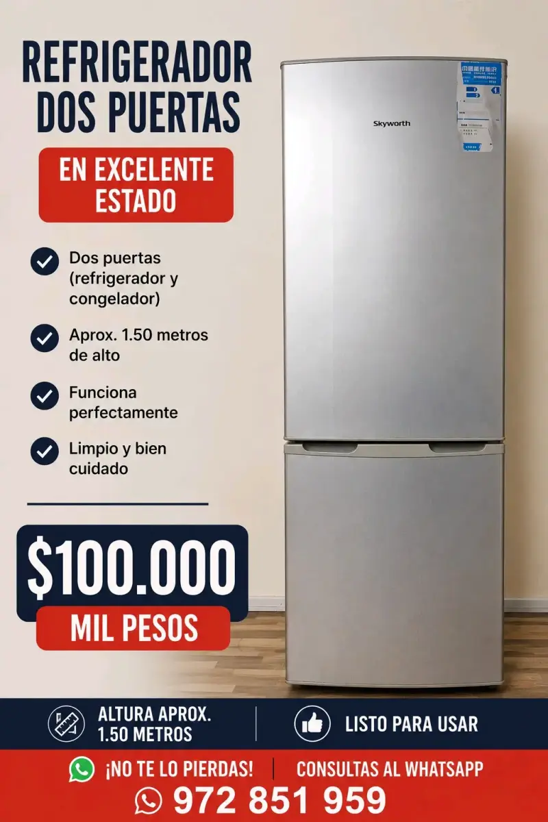 Refrigerador dos puertas Skyworth - 1