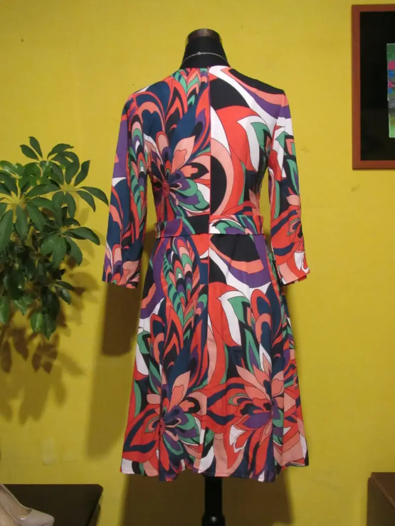 Vestido estampado colorido - 2