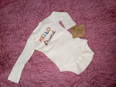 Body de bebé estampado colorido - miniatura 3