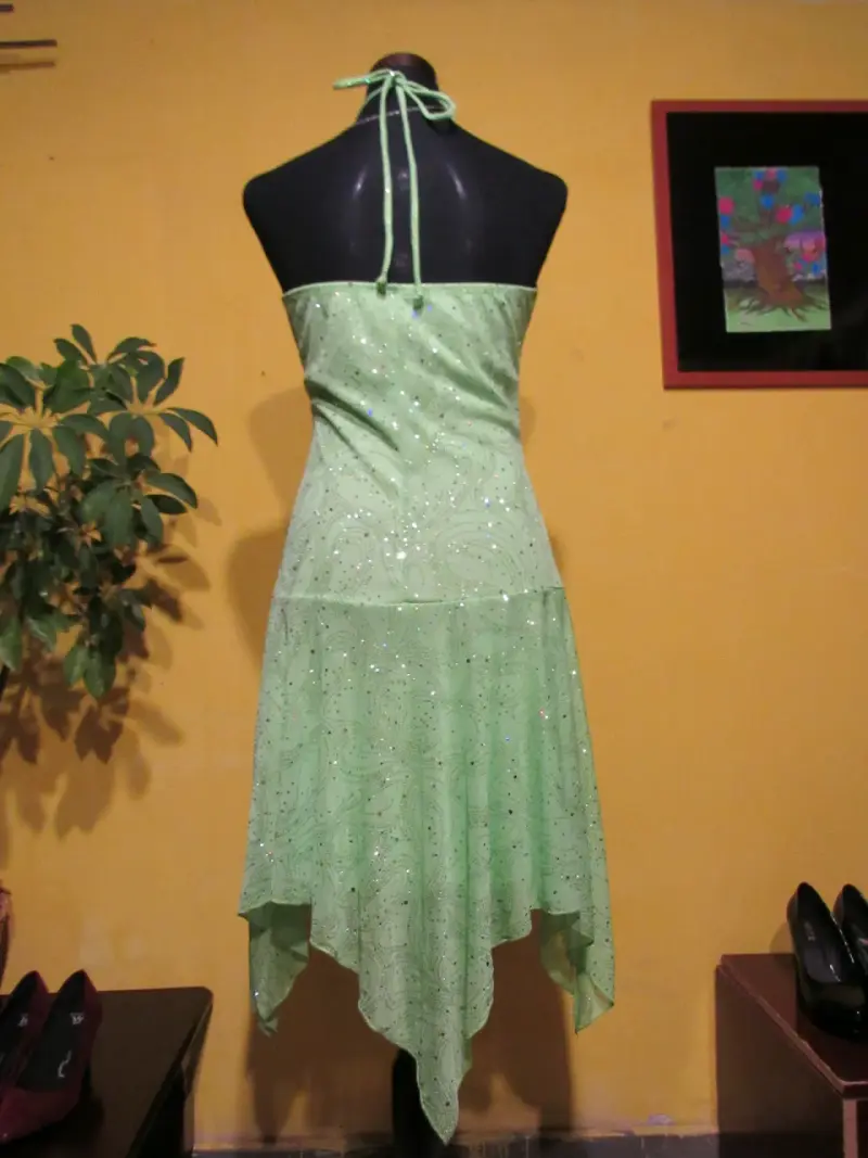 Vestido verde brillante - 2