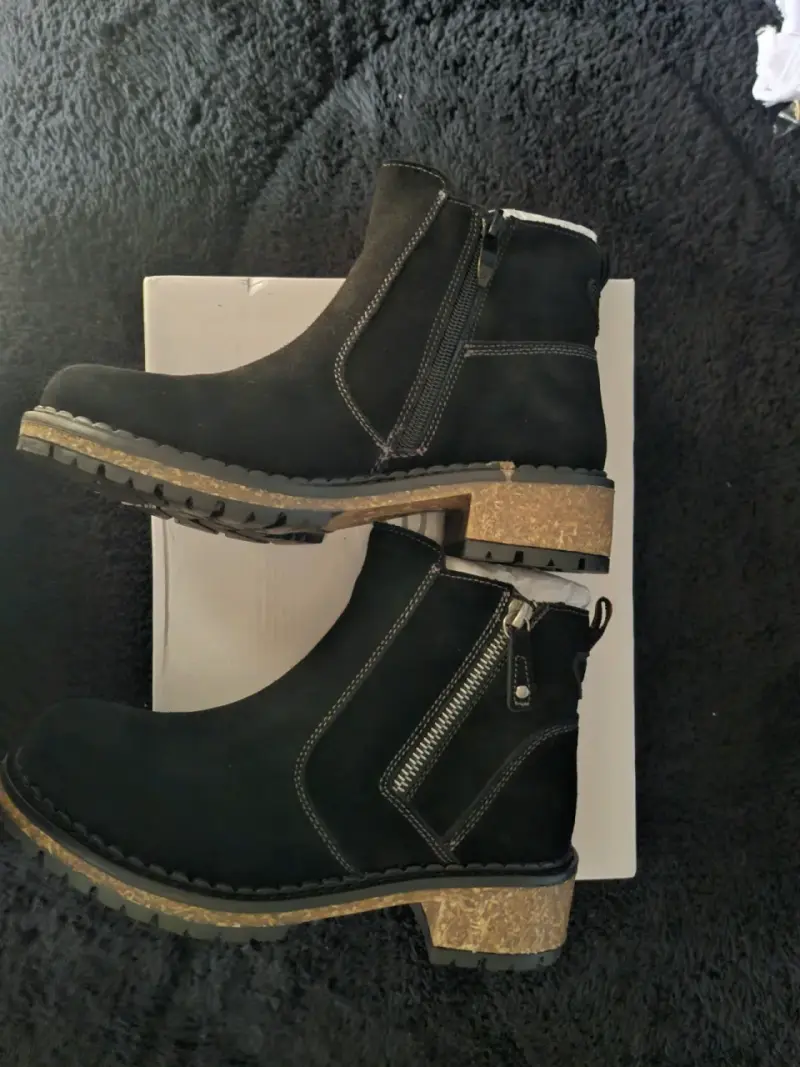 Botines negros con cierre lateral - 2