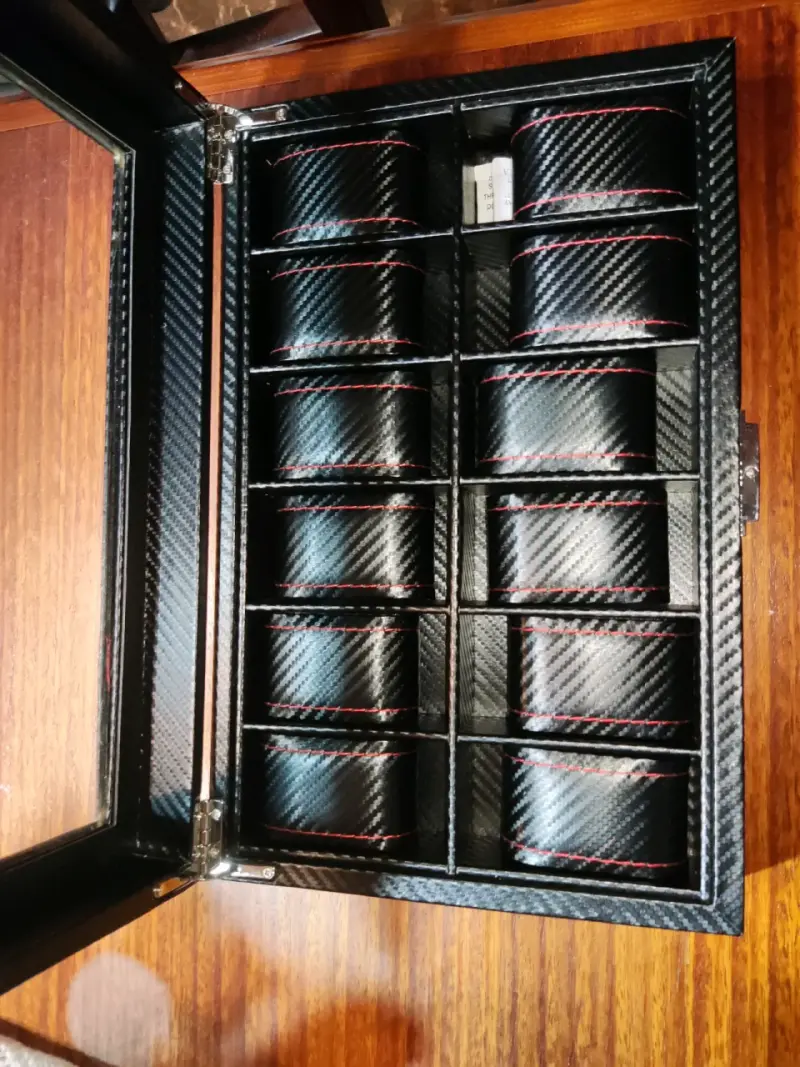 Organizador de relojes con tapa vidrio - 2