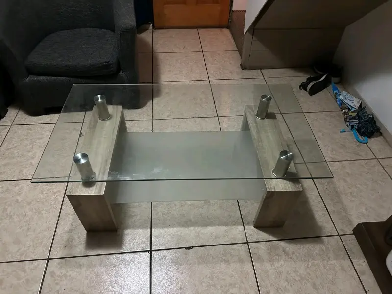 Mesa de centro vidrio moderna - 2