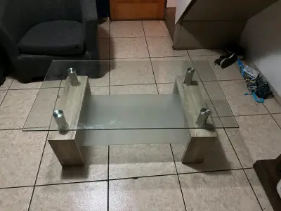 Mesa de centro vidrio moderna - miniatura 2