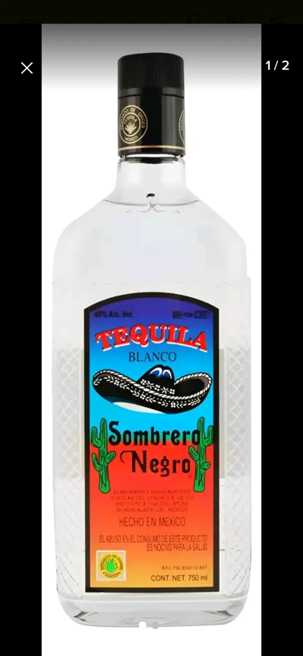 Tequila Blanco Sombrero Negro