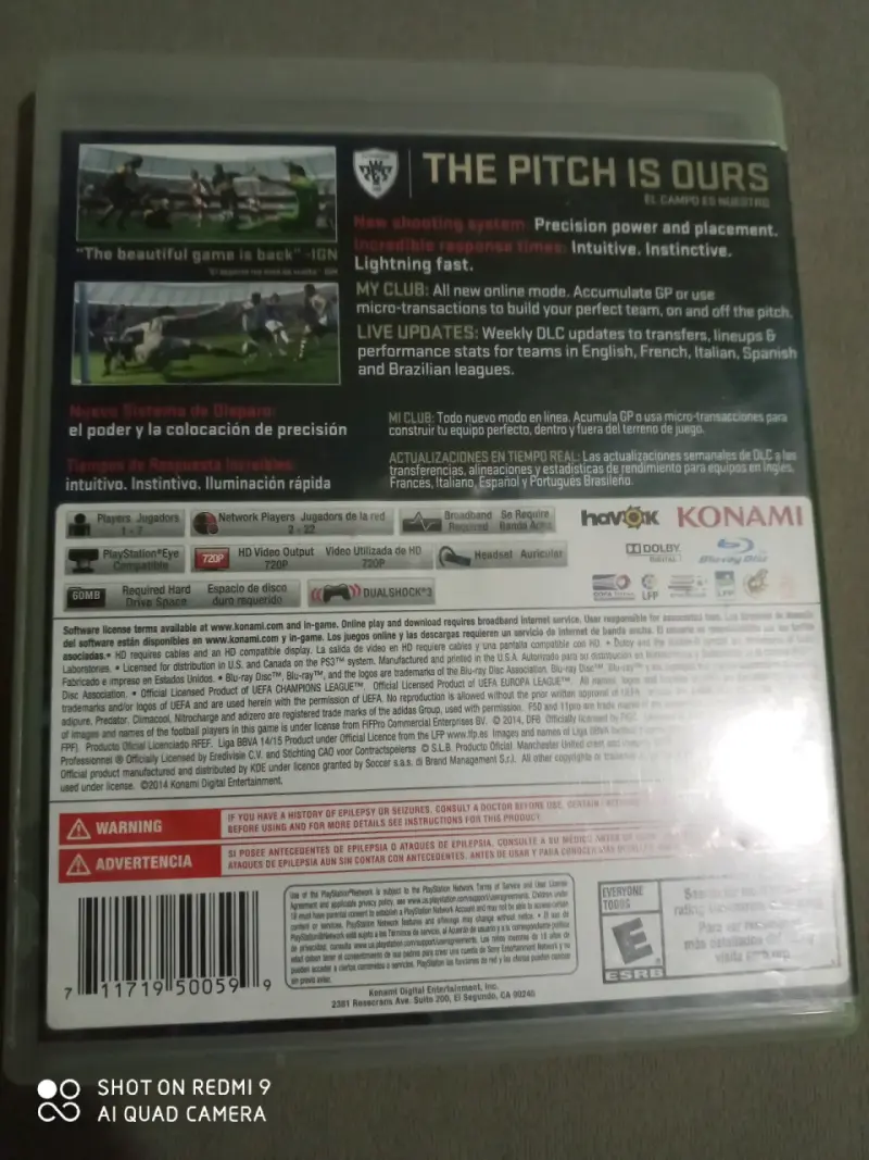 Juego PS3 PES 2015 - 2