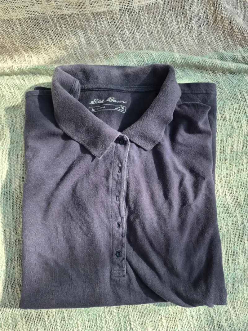Polera polo azul - 1