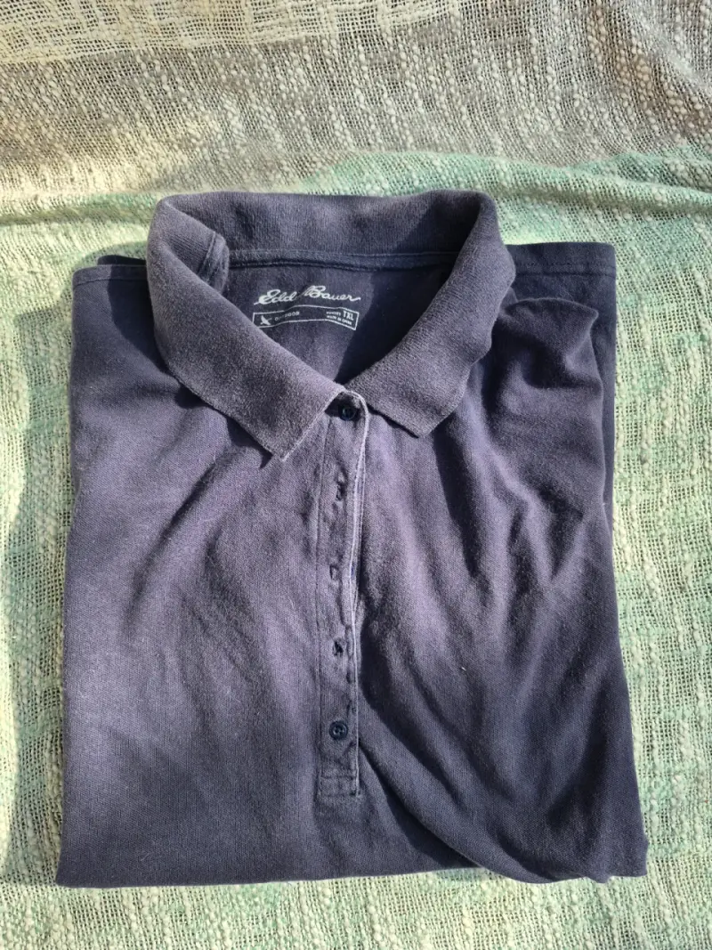 Polera polo azul - 3