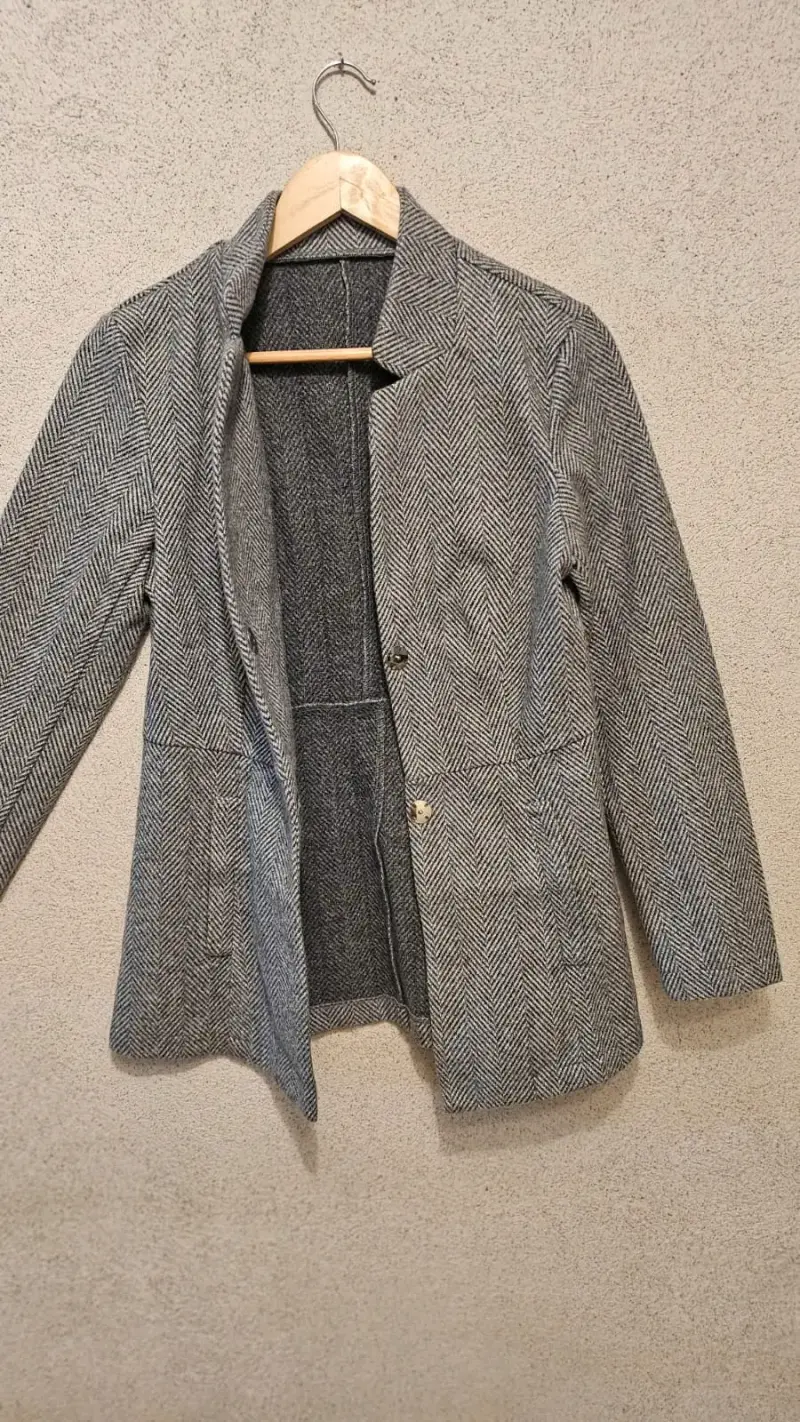 Blazer gris de lana - 1