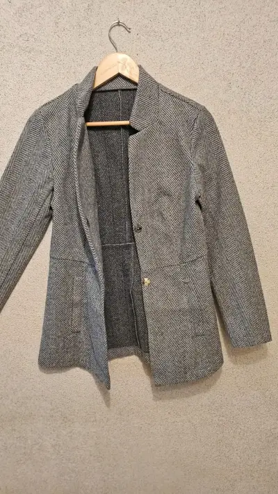 Blazer gris de lana - miniatura 1