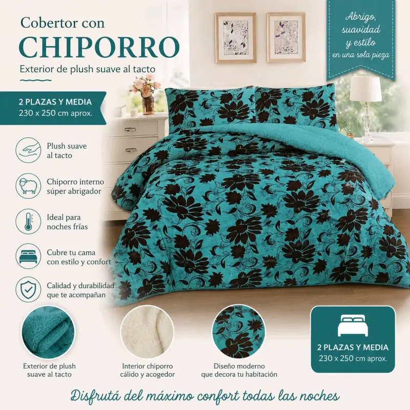 Cobertor chiporro 2 plazas y media