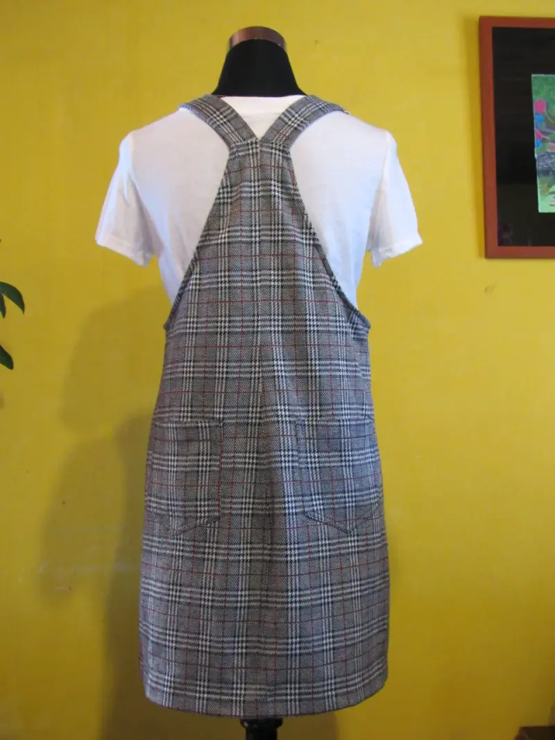 Vestido jumper a cuadros - 2