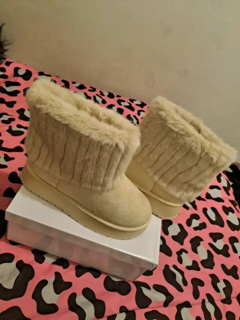 Botas de invierno beige - 4