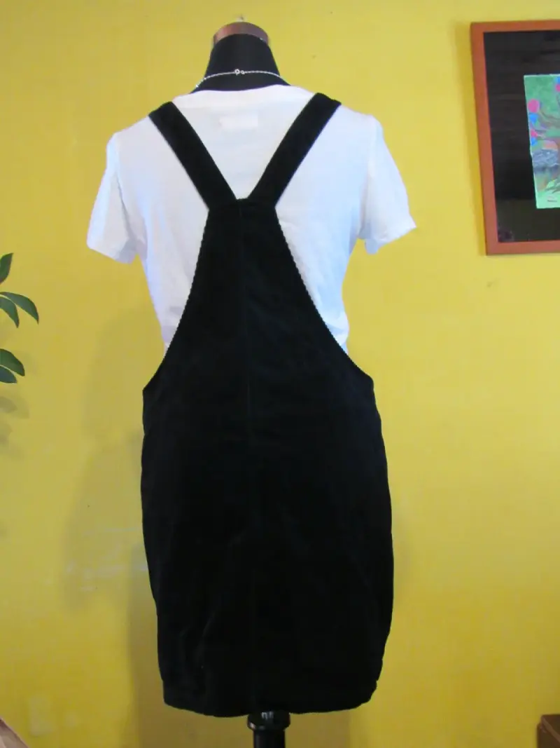 Falda jardinera negra talla S - 2