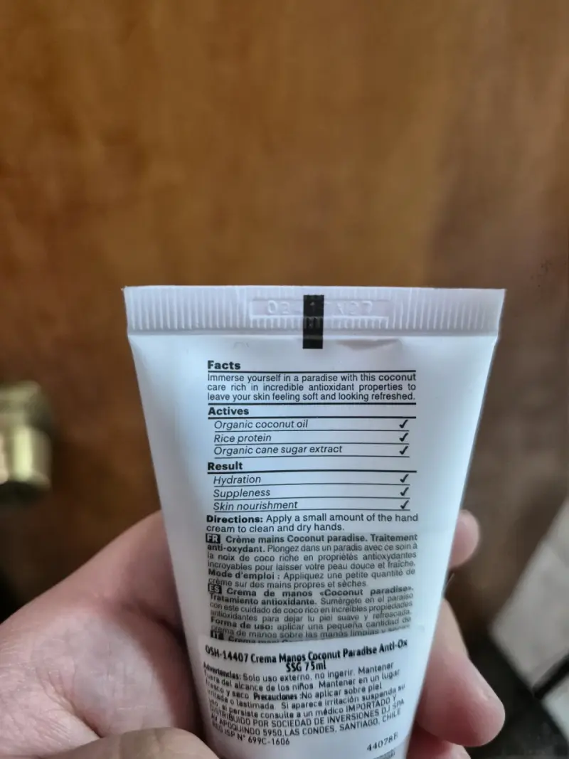 Crema de manos Coconut Paradise - 2