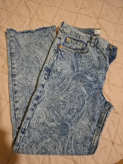 Jeans azules con estampado - miniatura 5