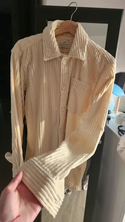 Camisa de pana color crema - miniatura 2
