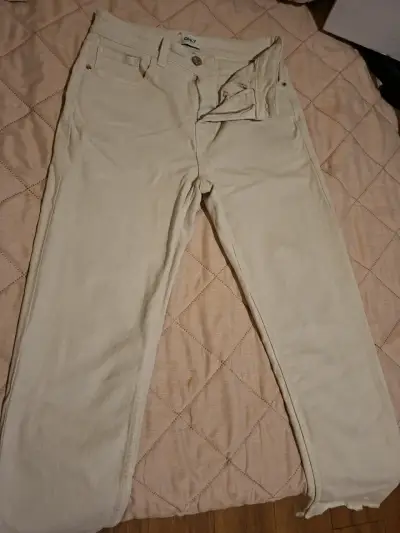 Pantalones beige Only - miniatura 1