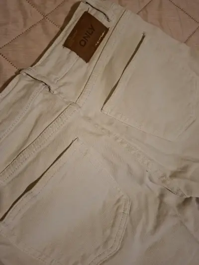 Pantalones beige Only - miniatura 4