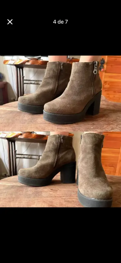 Botas de cuero amarillas - miniatura 4