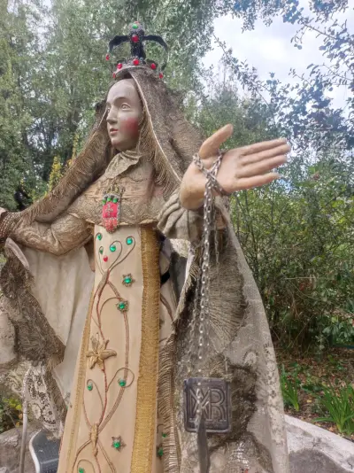 Estatua religiosa decorativa antigua - miniatura 4