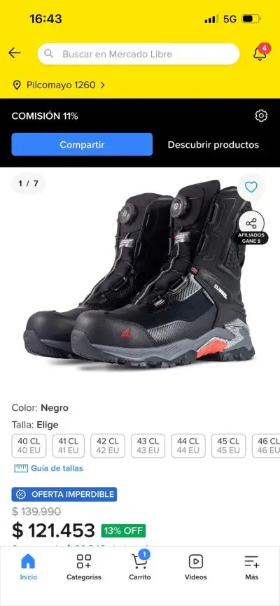 Botas Climber negras deportivas - miniatura 1