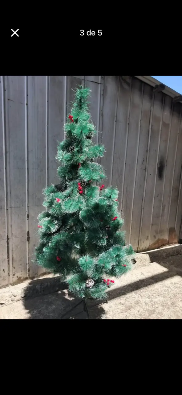 Árbol de Navidad artificial con piñas - 2