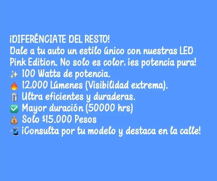 Luces LED  Rosadas - 4