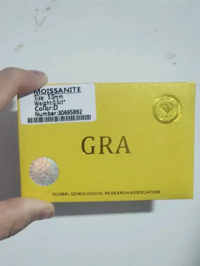 Aros plata 925 con moisannita de 7 mm - miniatura 4