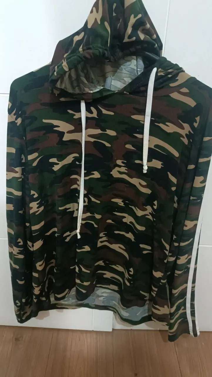 Polerón camuflaje verde unisex - 1