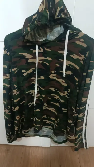 Polerón camuflaje verde unisex - miniatura 1