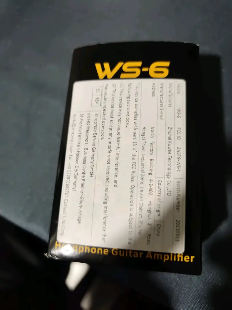 Amplificador de guitarra WS-6 - 1