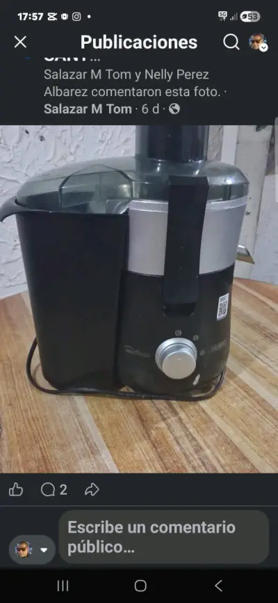 Extractor de jugo Thomas negro - miniatura 1