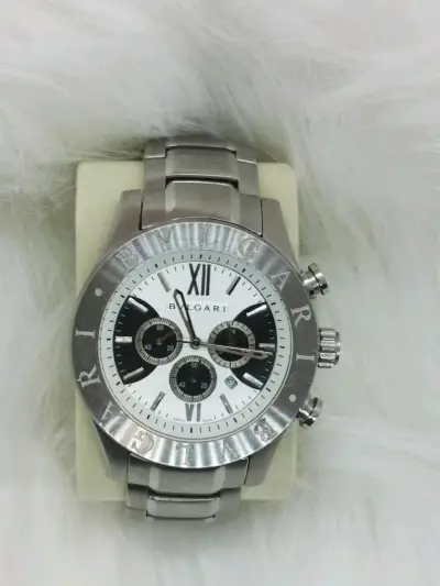 Reloj Bvlgari dorado y plateado - miniatura 4