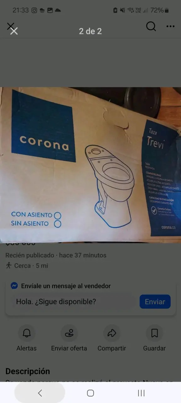 Taza de baño Corona nueva - 1